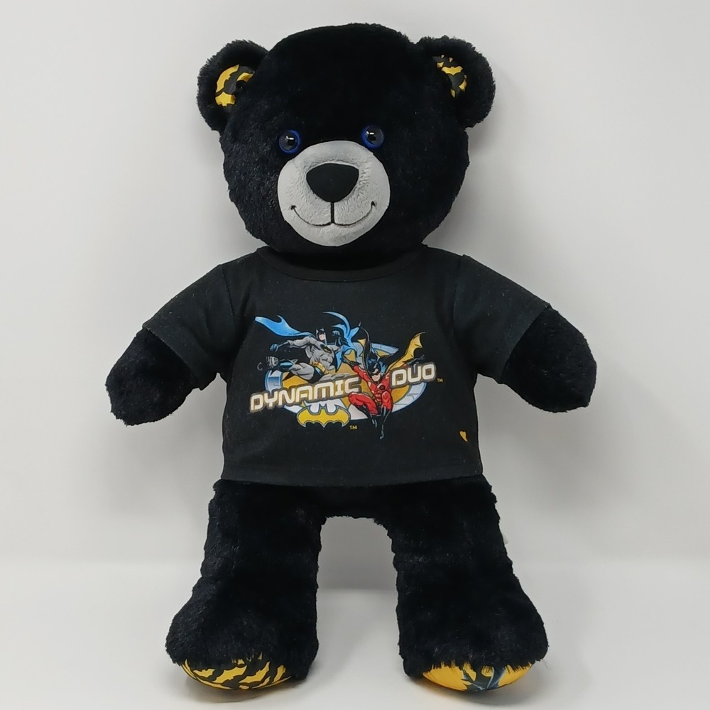 Build A Bear Workshop Batman Plush Bear DC Comics Superhero W/ Shirt & Sound